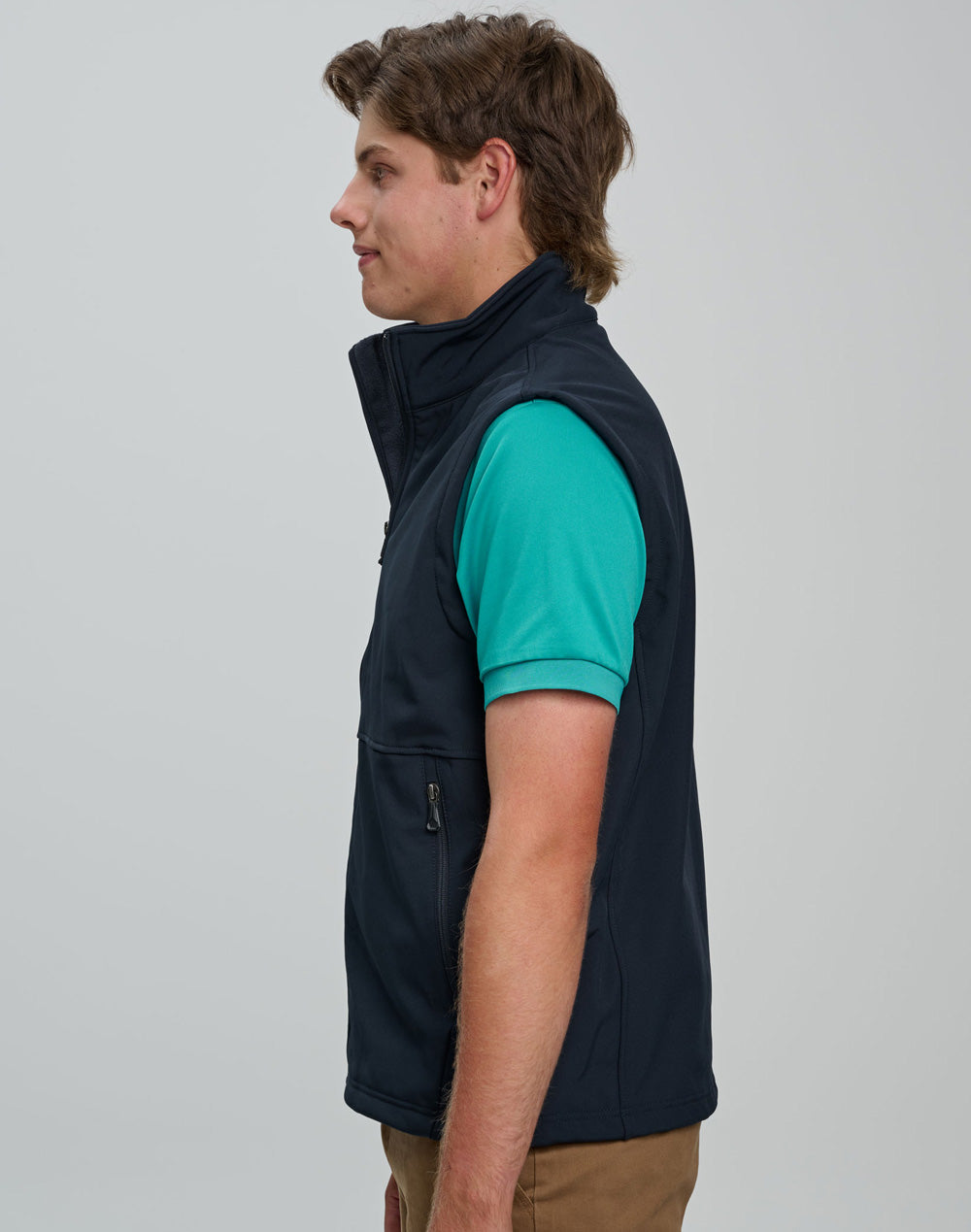 Men's Softshell Hi-Tech Vest - Navy - View