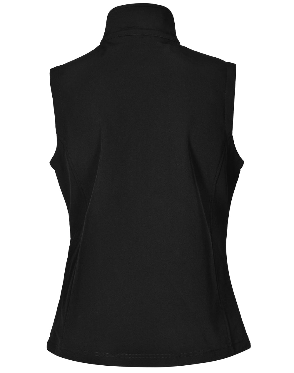 Ladies' Softshell Hi-Tech Vest - Black - Back