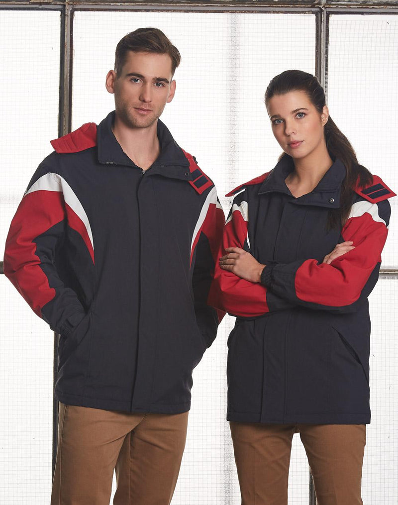 Bathurst Tri-colour Jacket With Hood Unisex