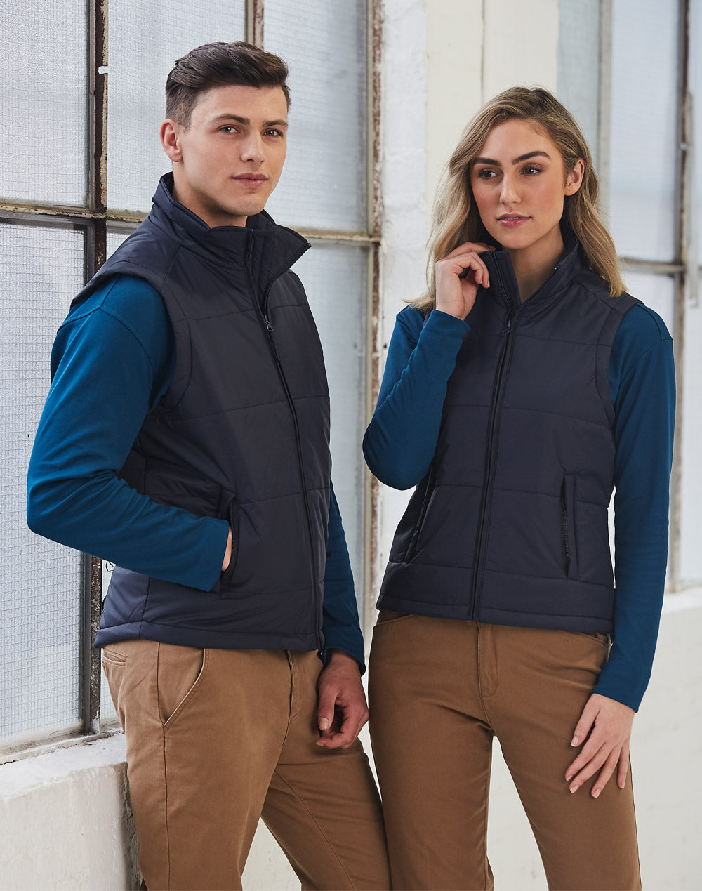 Padded Vest Ladies' - Navy - View