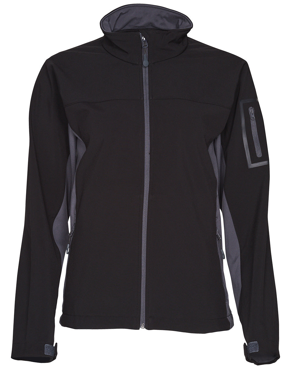 Whistler Softshell Contrast Jacket Ladies' - Black/Grey - Front