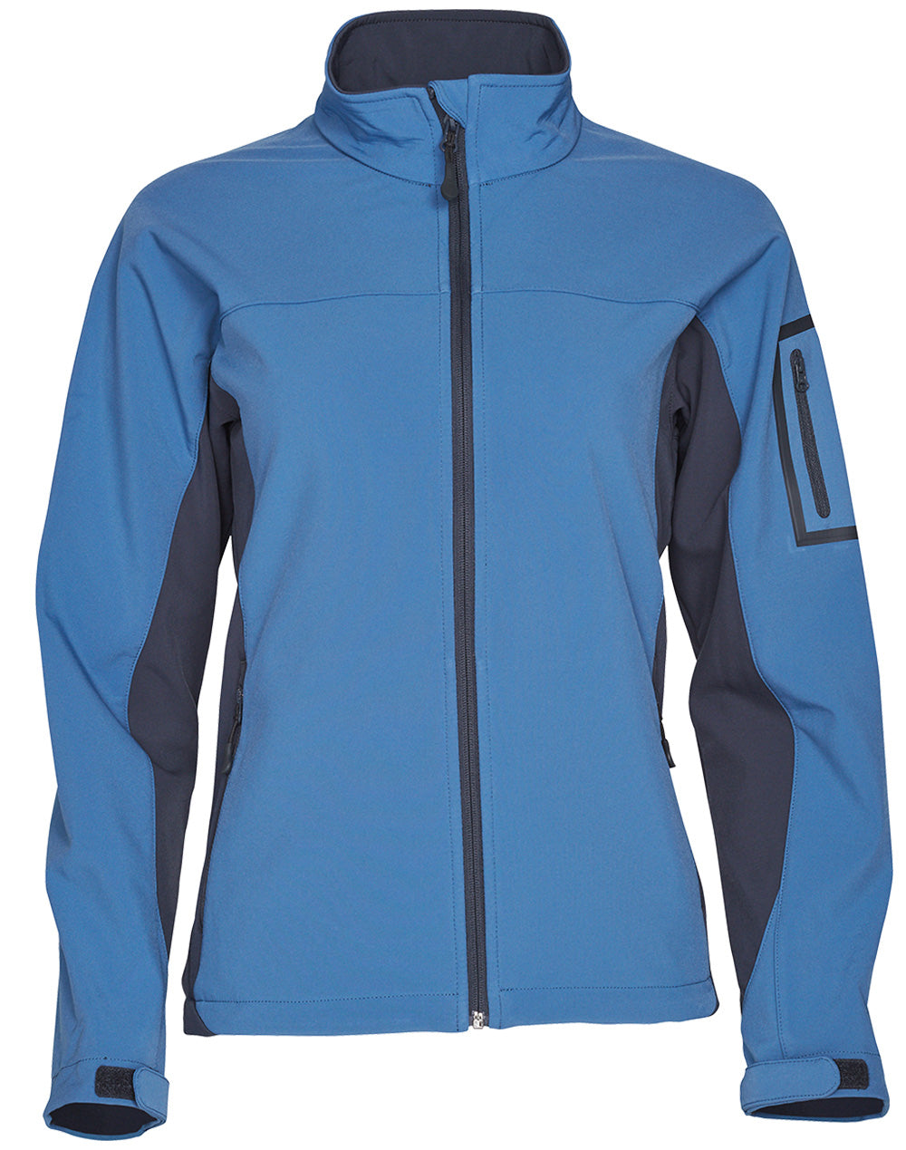 Whistler Softshell Contrast Jacket Ladies' - Mild Blue/Grey - Front