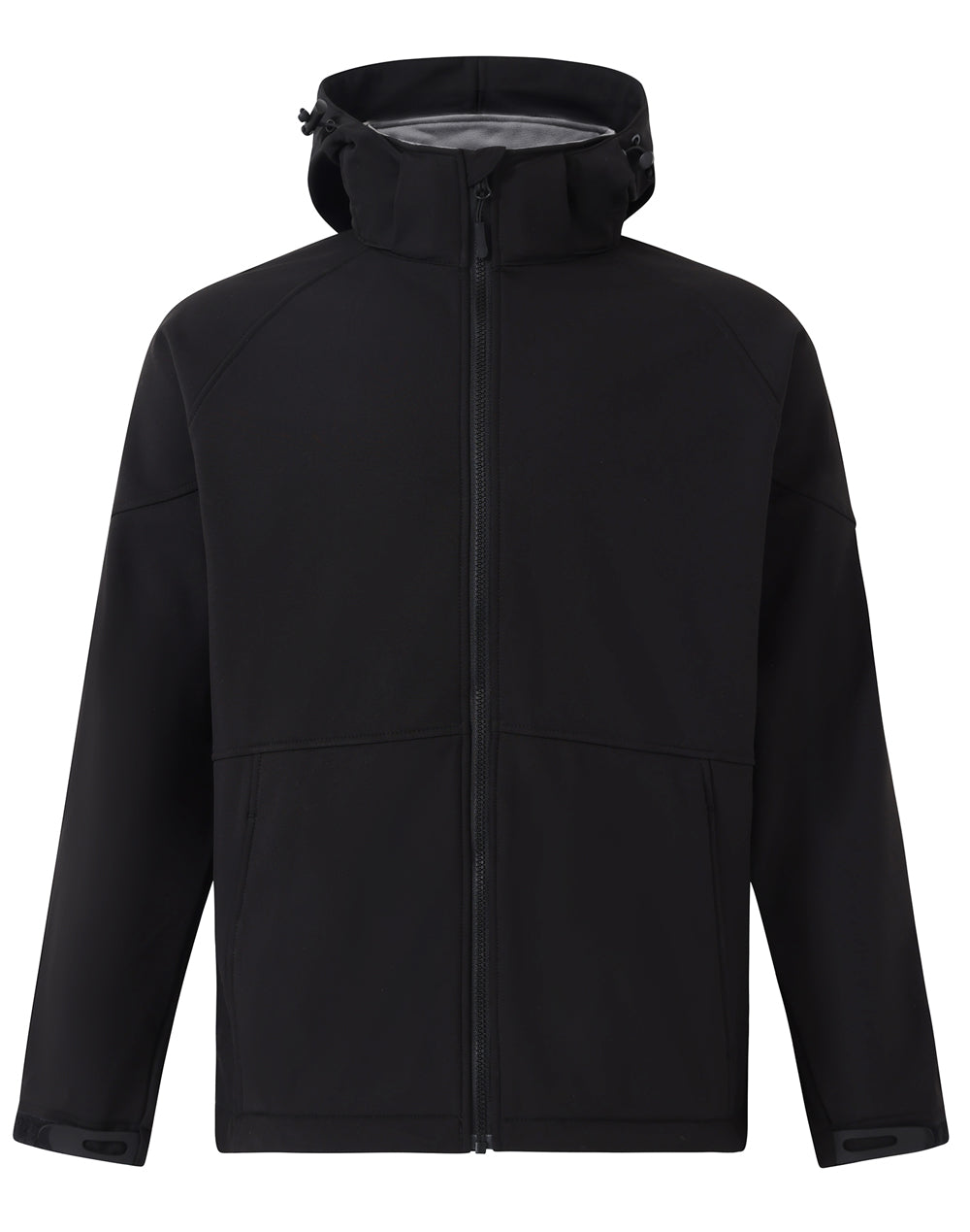 Aspen Softshell Hood Jacket Men's - Black/Charcoal - Front