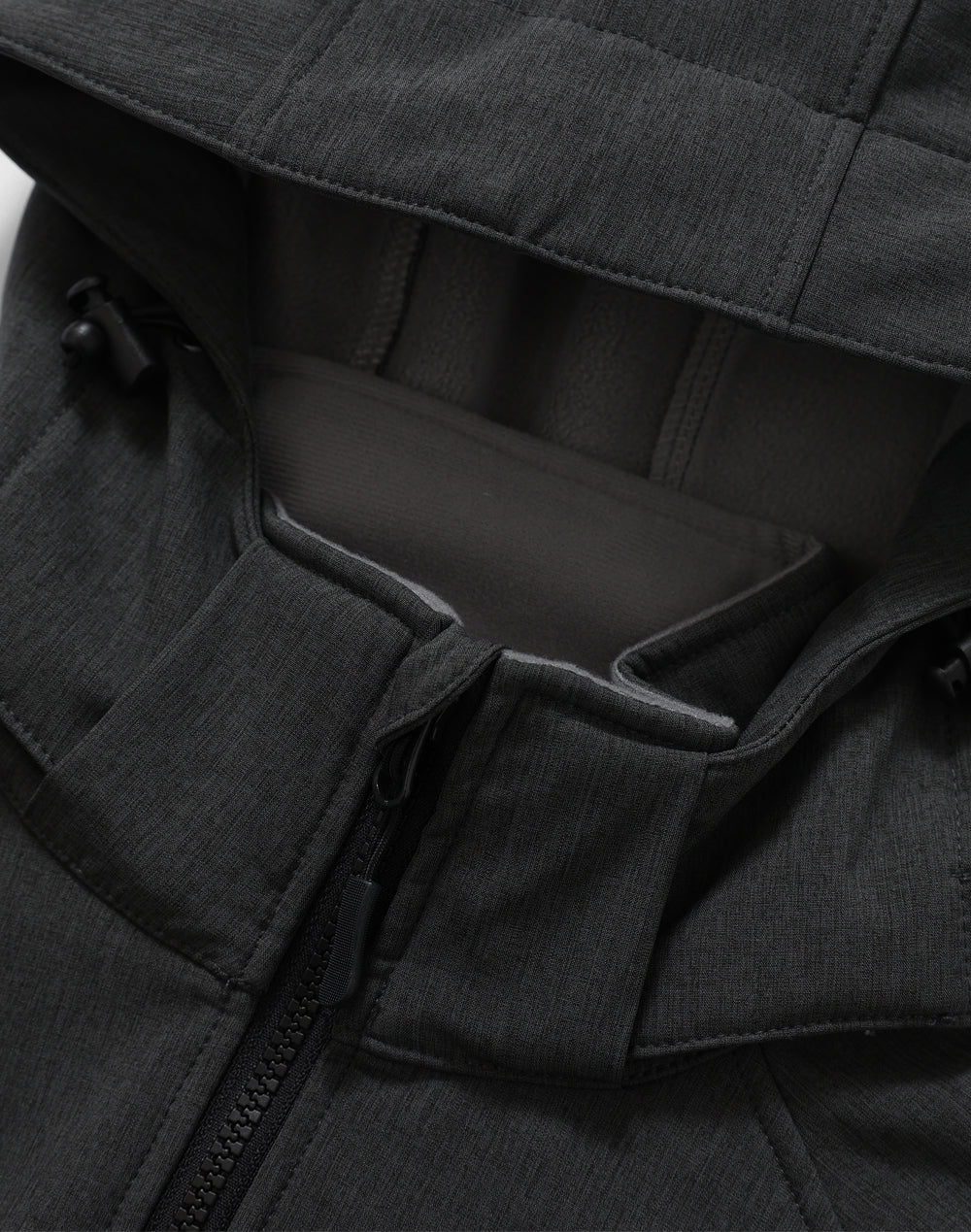 Aspen Softshell Hood Jacket Men's - Marl Charcoal/Charcoal - View