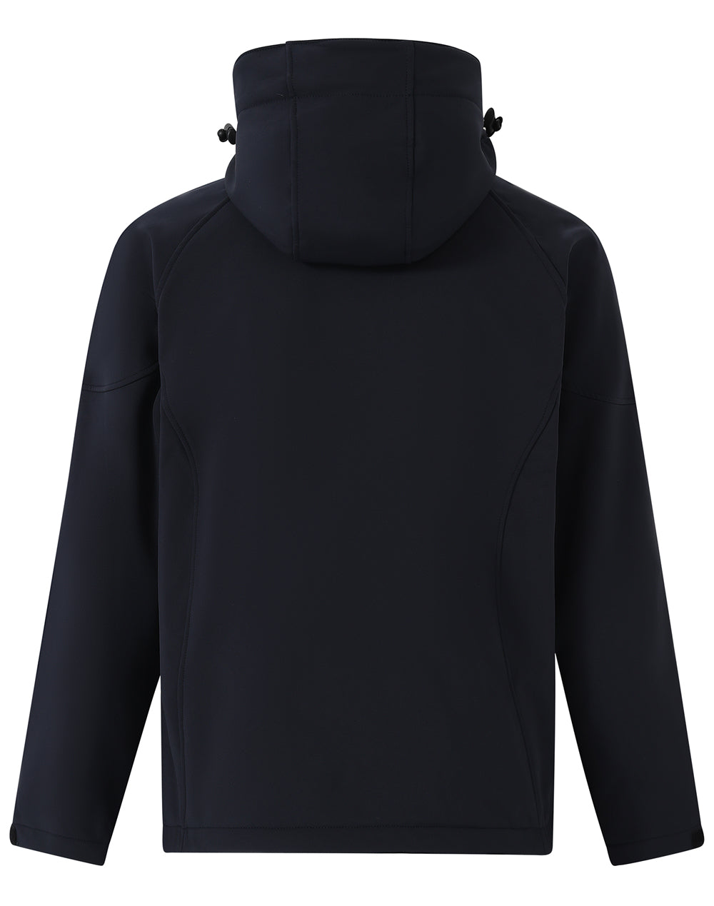 Aspen Softshell Hood Jacket Kids' - Navy/Charcoal - Back