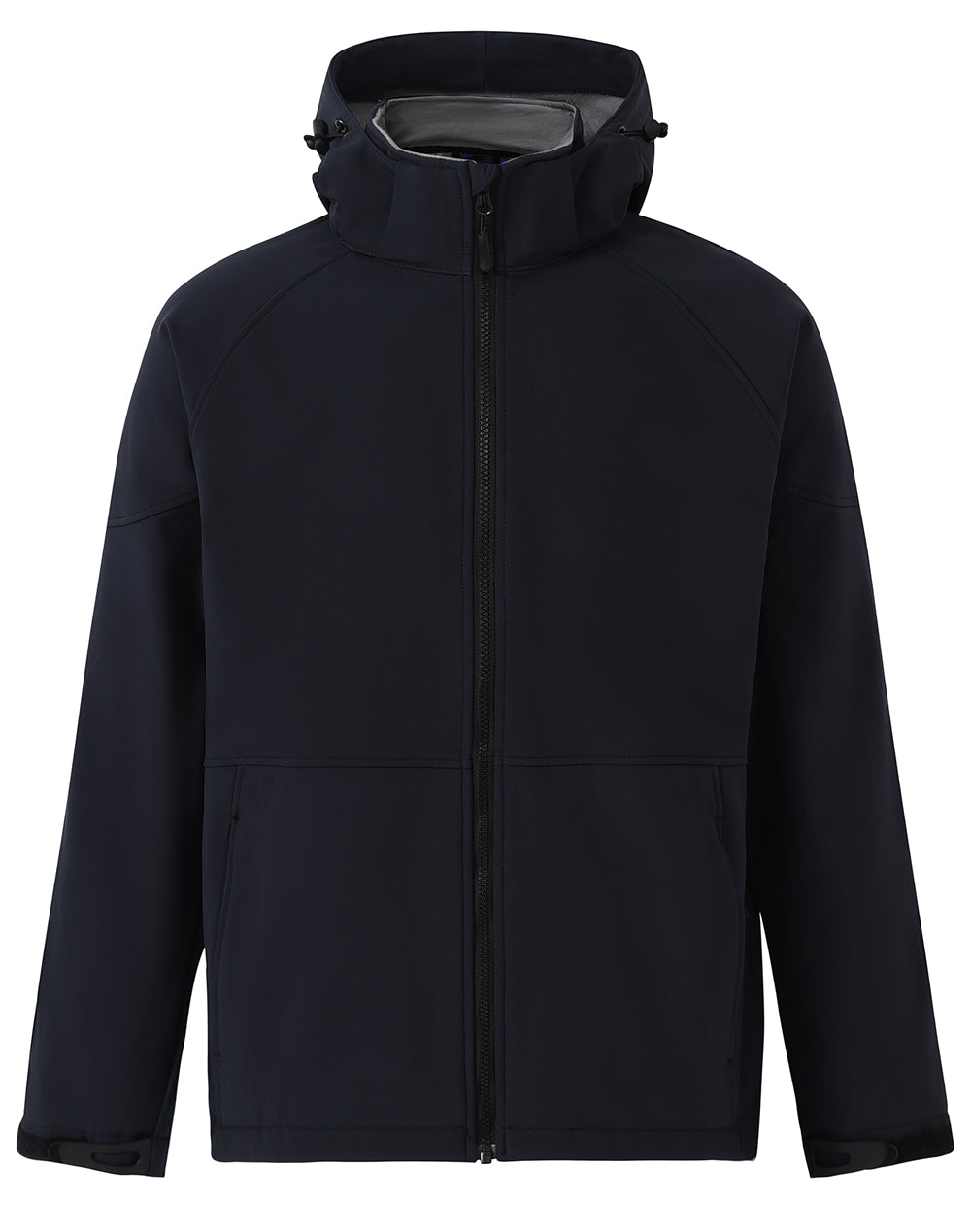 Aspen Softshell Hood Jacket Kids' - Navy/Charcoal - Front