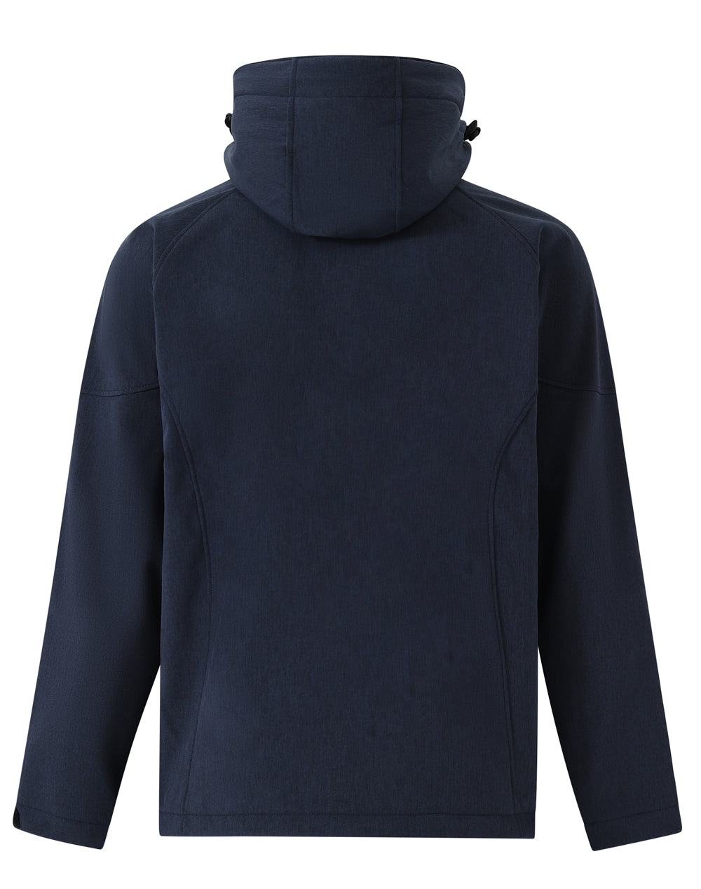 Aspen Softshell Hood Jacket Men's - Marl Navy/Charcoal - Back