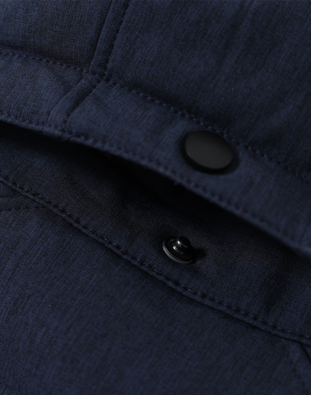 Aspen Softshell Hood Jacket Men's - Marl Navy/Charcoal - Back