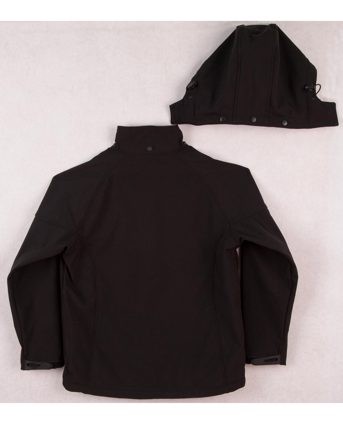 Aspen Softshell Hood Jacket Kids' - Black/Charcoal - View
