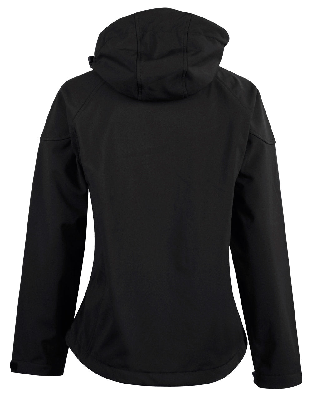 Aspen Softshell Hood Jacket Ladies' - Black/Charcoal - Back