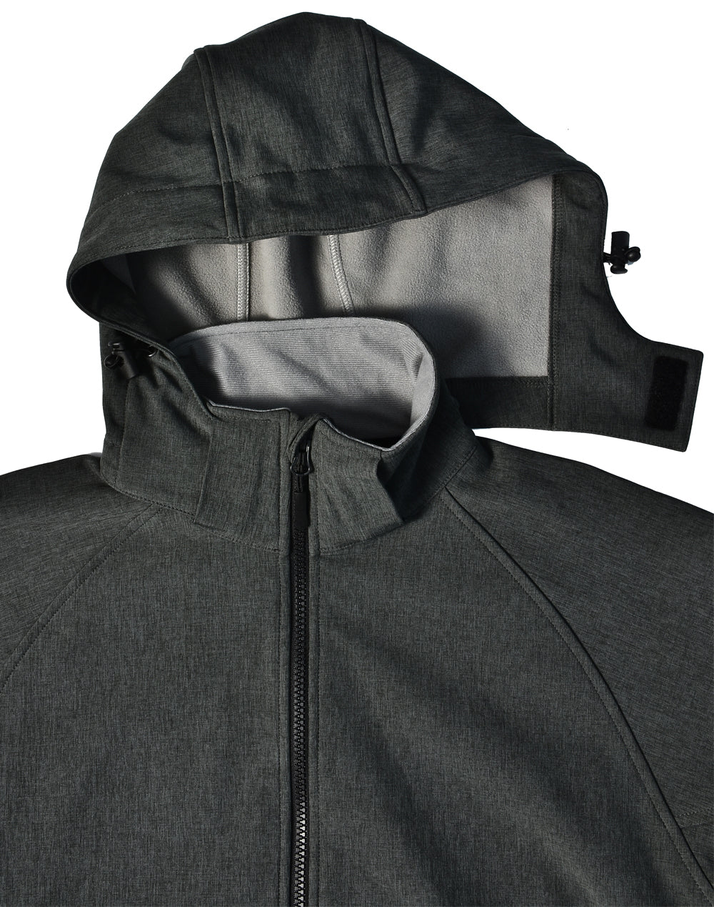 Aspen Softshell Hood Jacket Ladies' - Marl Charcoal/Charcoal - View