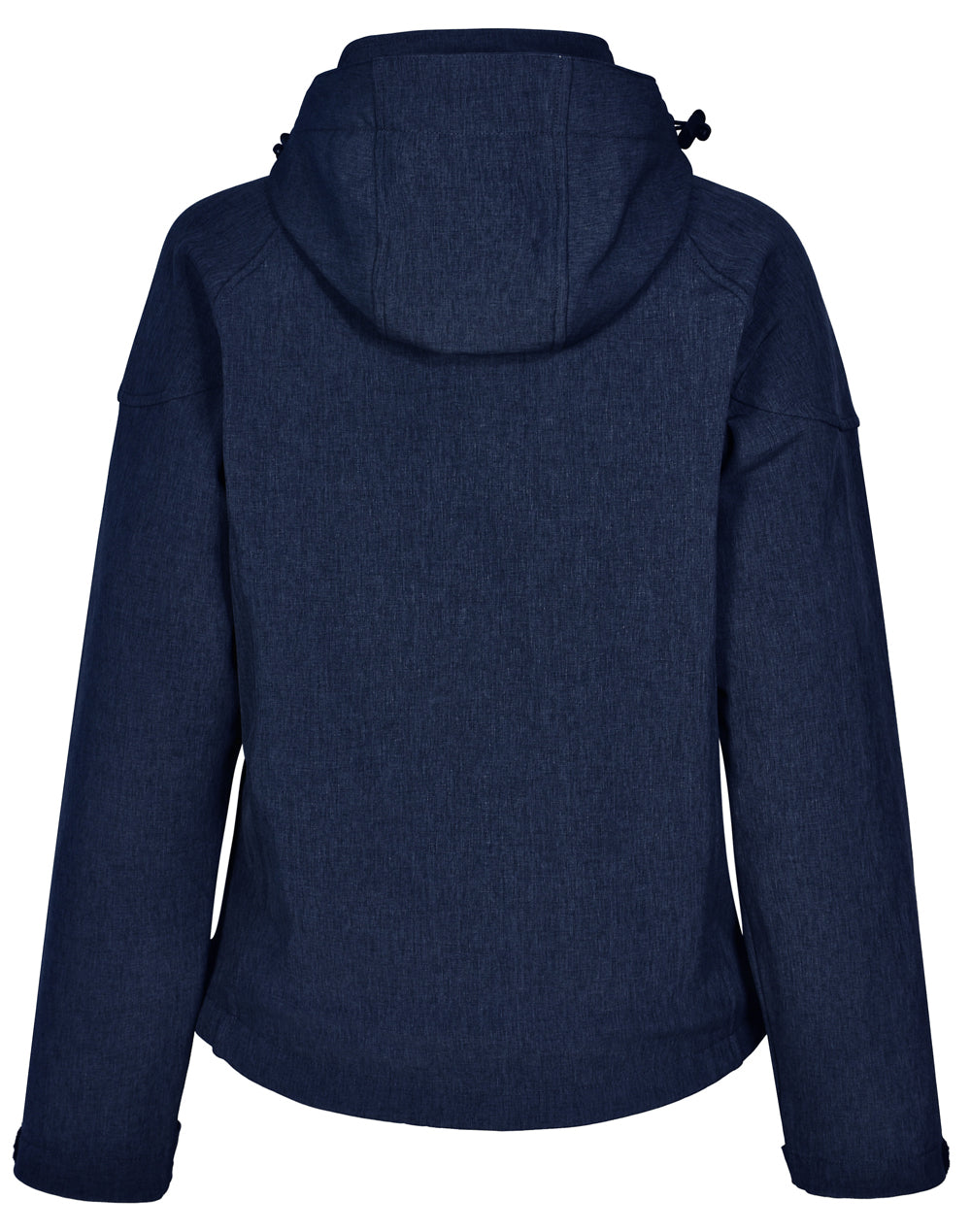 Aspen Softshell Hood Jacket Ladies' - Marl Navy/Charcoal - Back