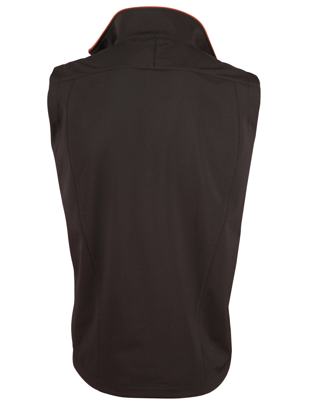 Rosewall Soft Shell Vest Ladies' - Black/Orange - Back