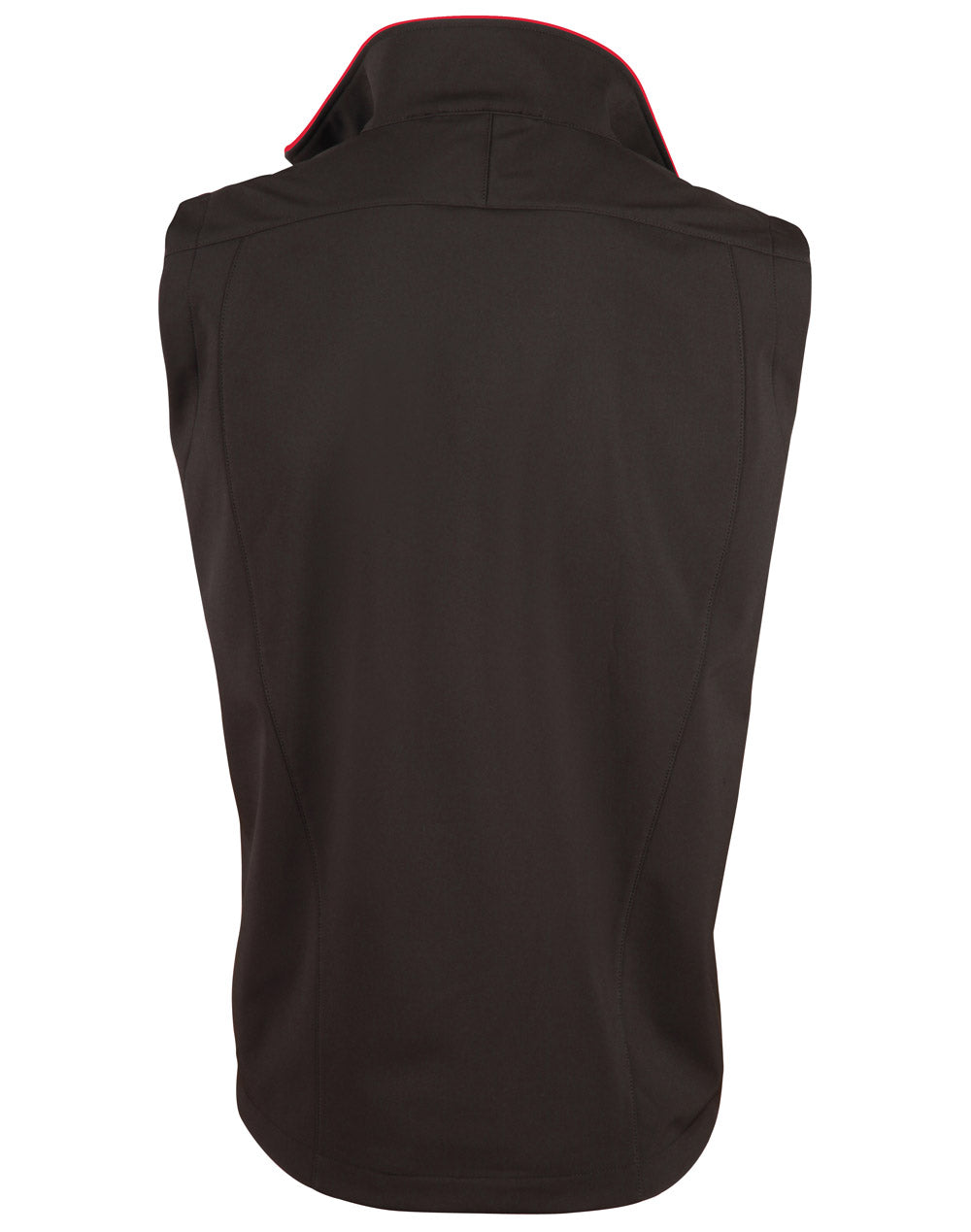 Rosewall Soft Shell Vest Men's - Black/Red - Back