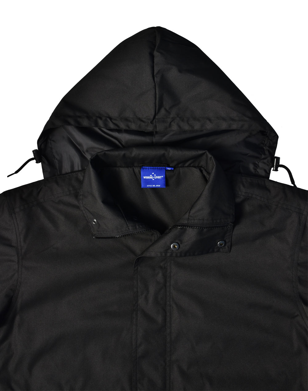 Longline Stadium Jacket - Black - View