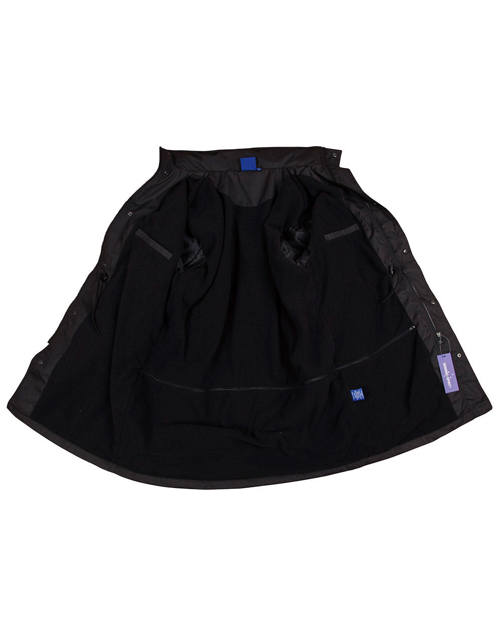 Longline Stadium Jacket - Black - View