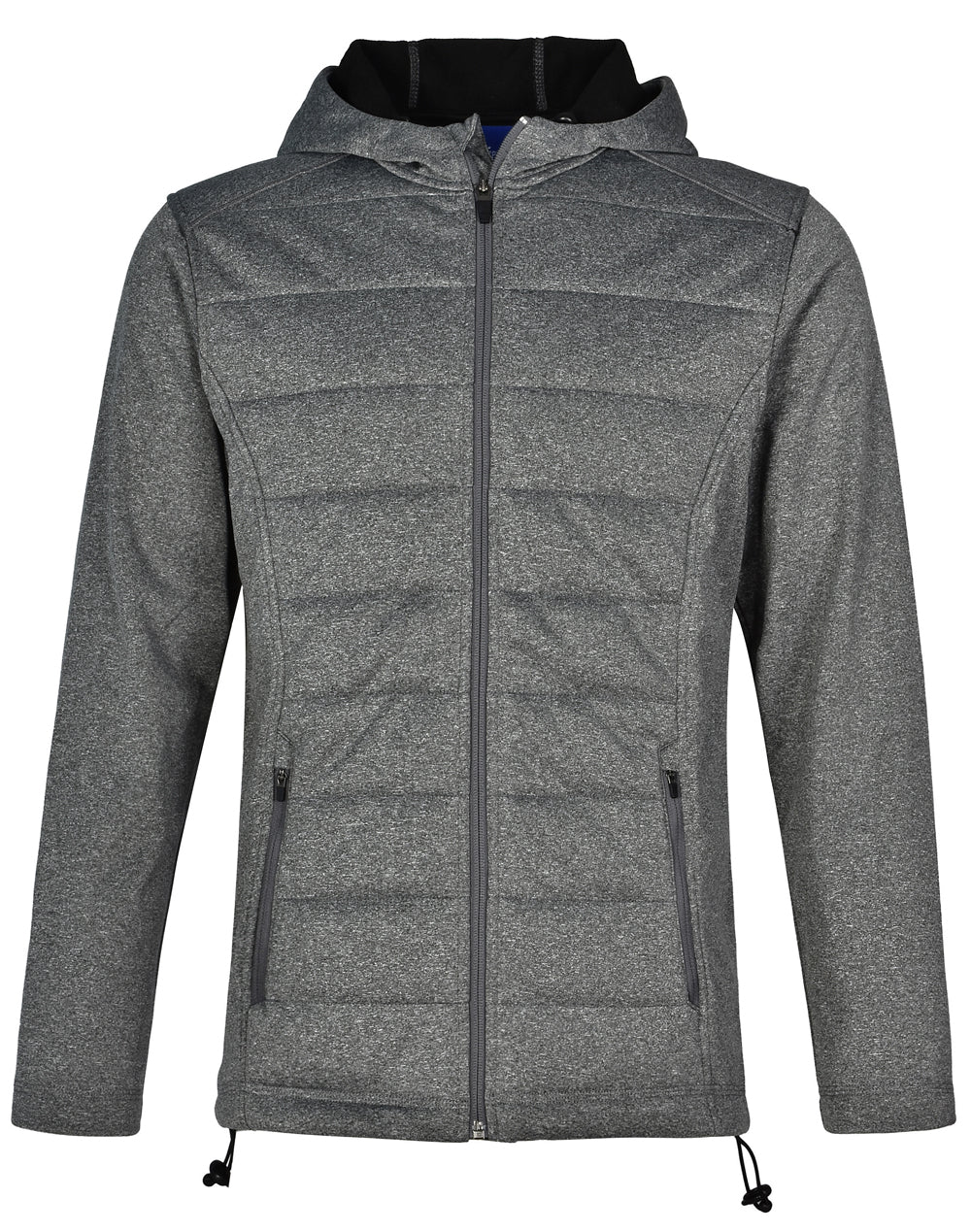 Jasper Cationic Quilted Jacket- Mens - Charcoal - Front