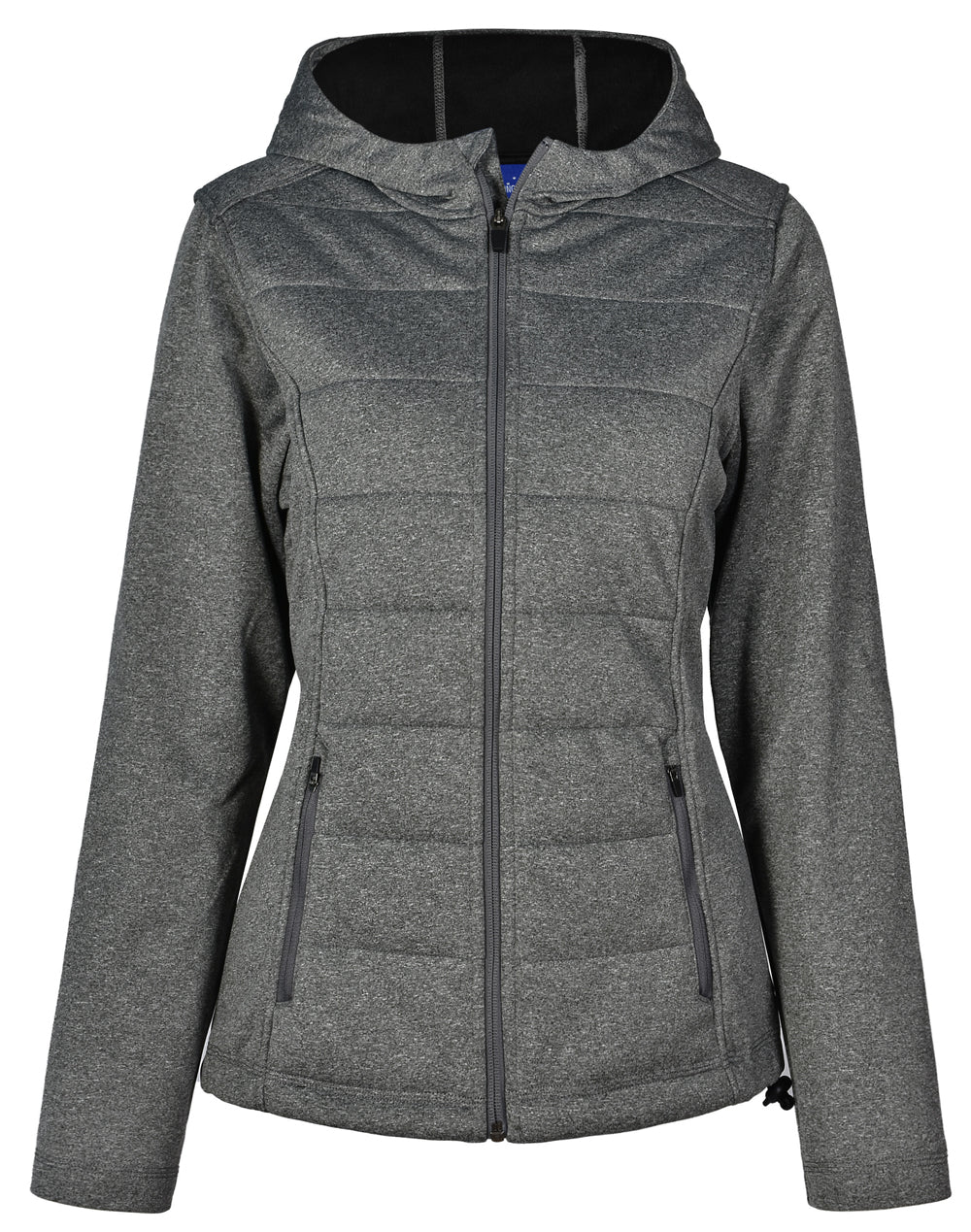 Jasper Cationic Quilted Jacket- Ladies - Charcoal - Front