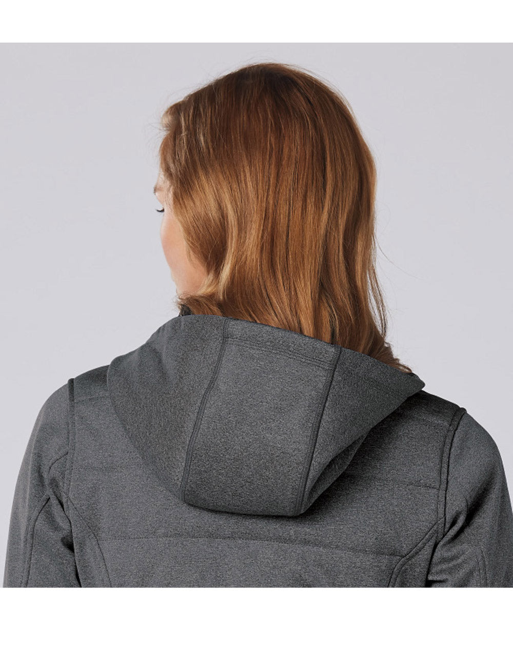 Jasper Cationic Quilted Jacket- Ladies - Charcoal - Back