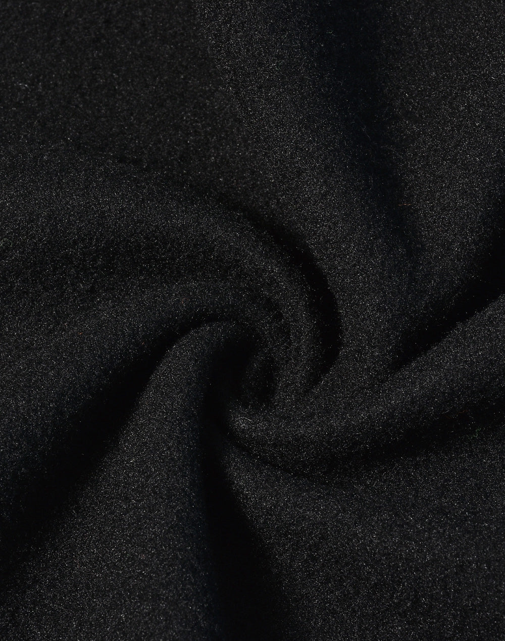 Jacquard Fleece Bomber Jacket - Black - Fabric