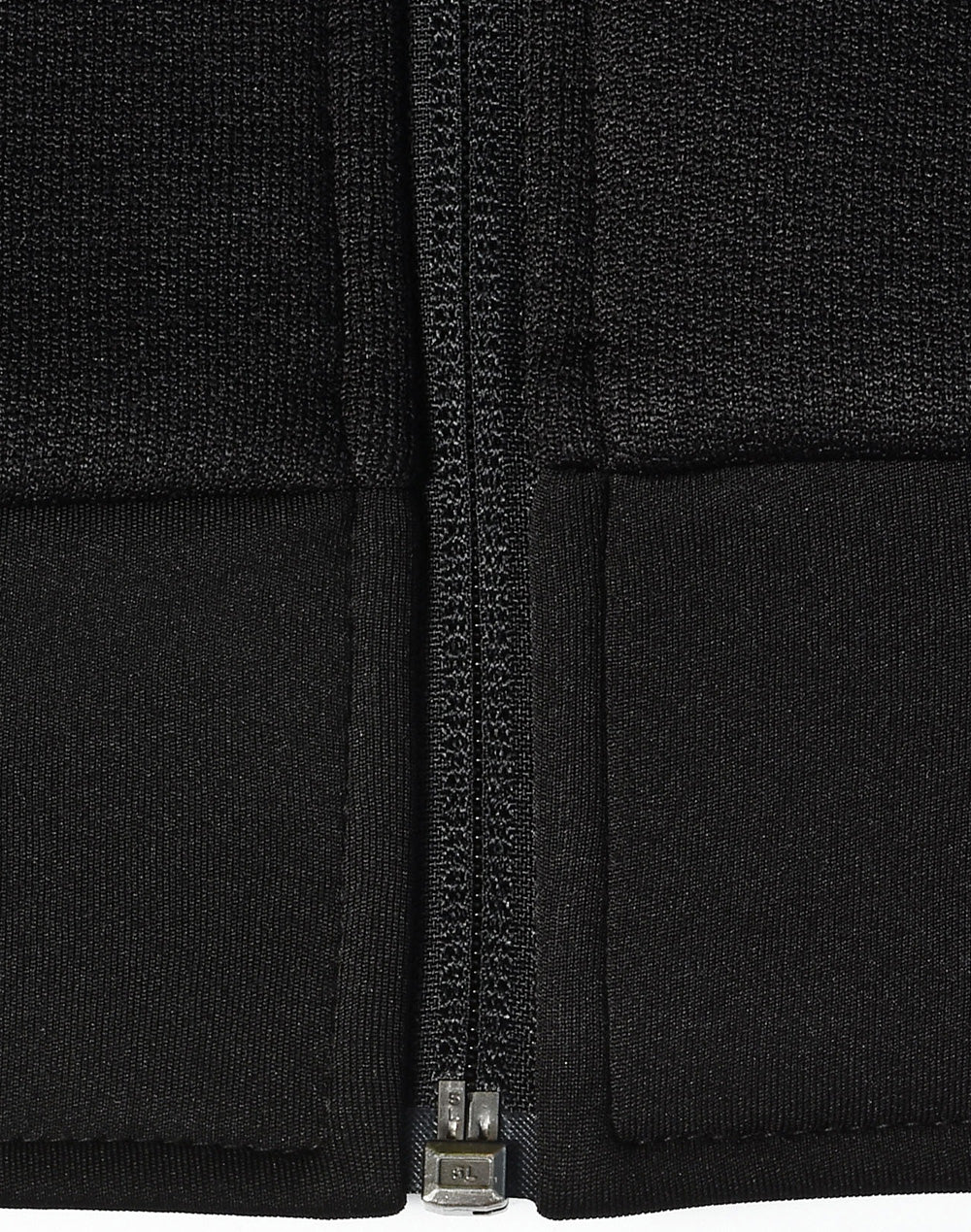 Jacquard Fleece Bomber Jacket - Black - View