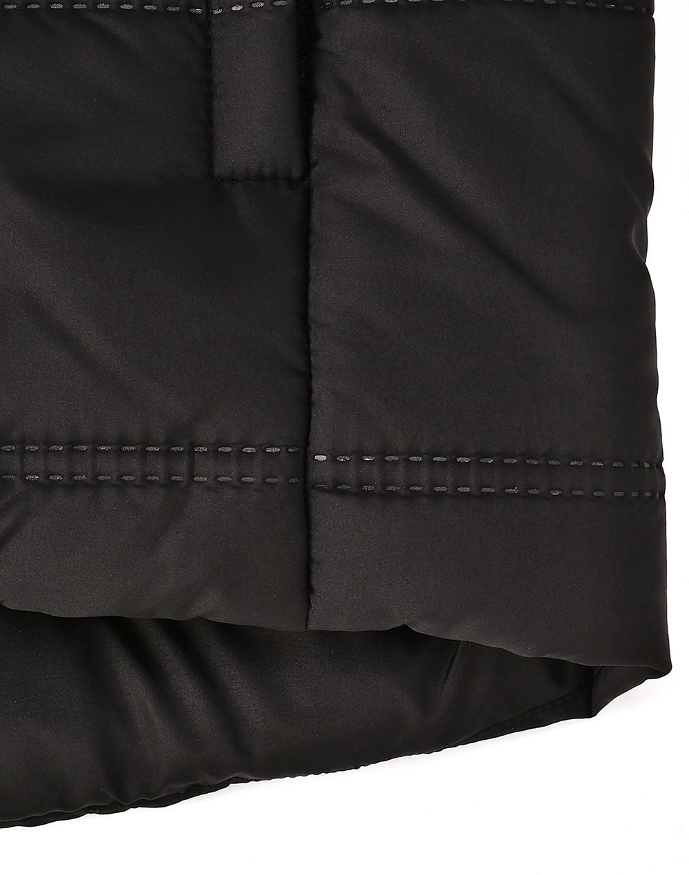 Unisex Sustainable Seamless Parka Jacket (3D Cut) - Black - View