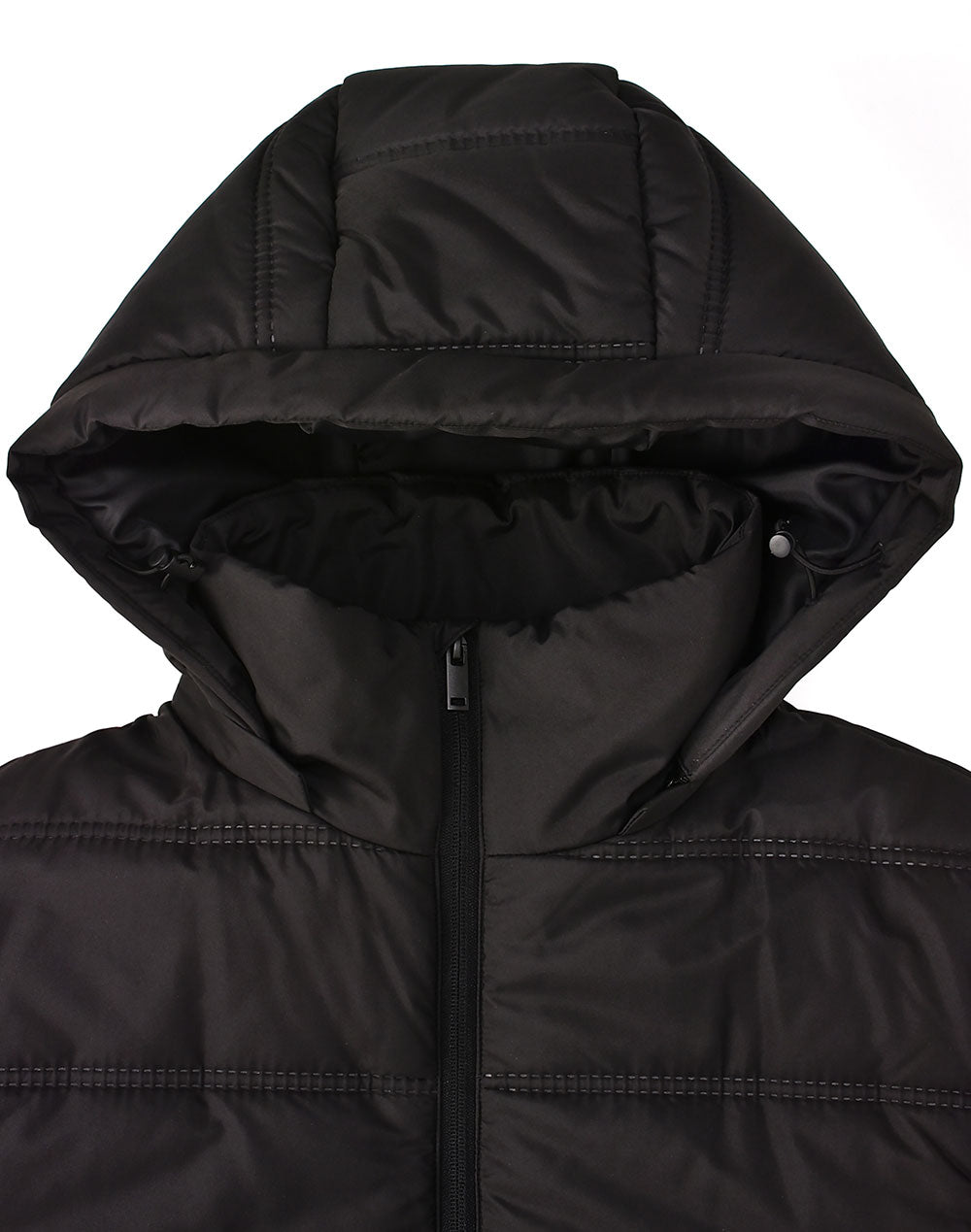 Unisex Sustainable Seamless Parka Jacket (3D Cut) - Black - View