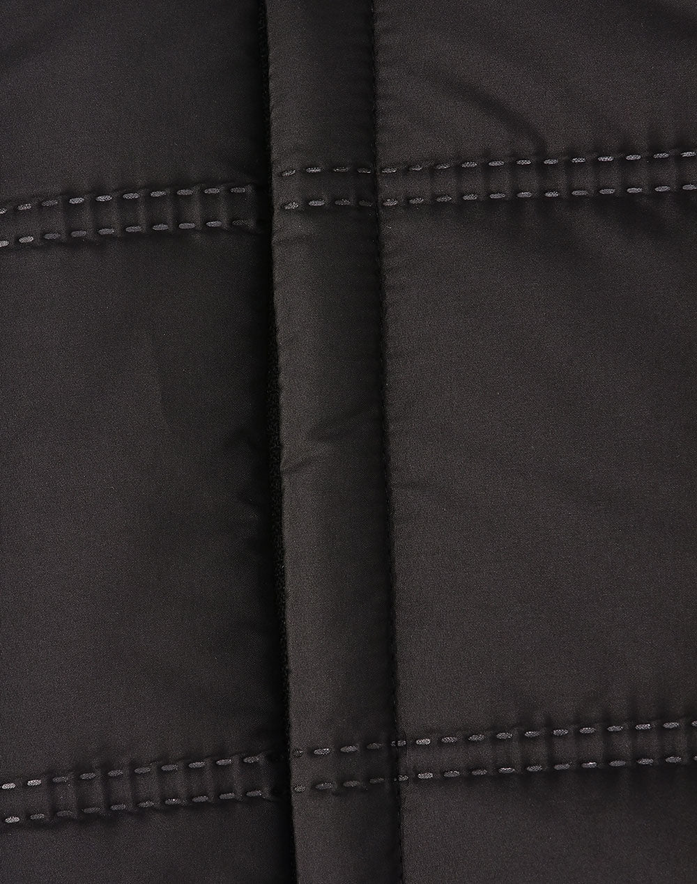 Unisex Sustainable Seamless Parka Jacket (3D Cut) - Black - Fabric
