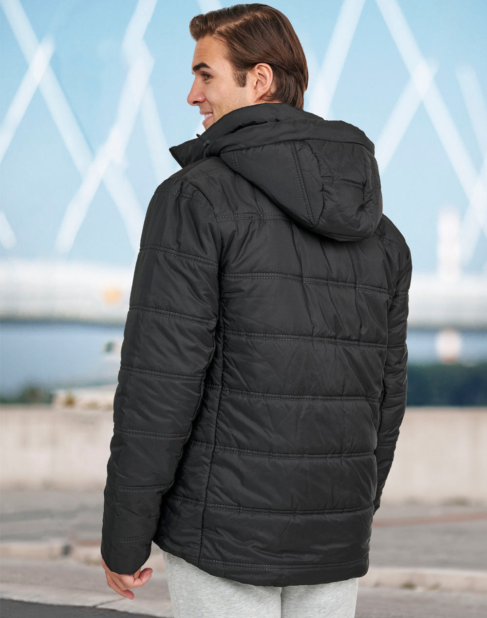 Unisex Sustainable Seamless Parka Jacket (3D Cut) - Back