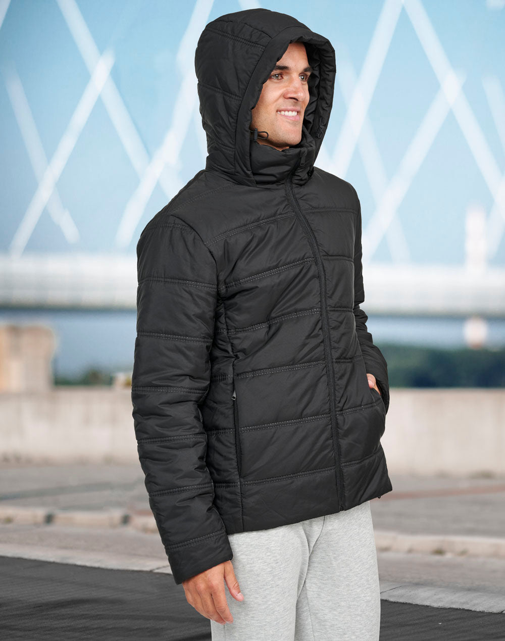 Unisex Sustainable Seamless Parka Jacket (3D Cut) - view