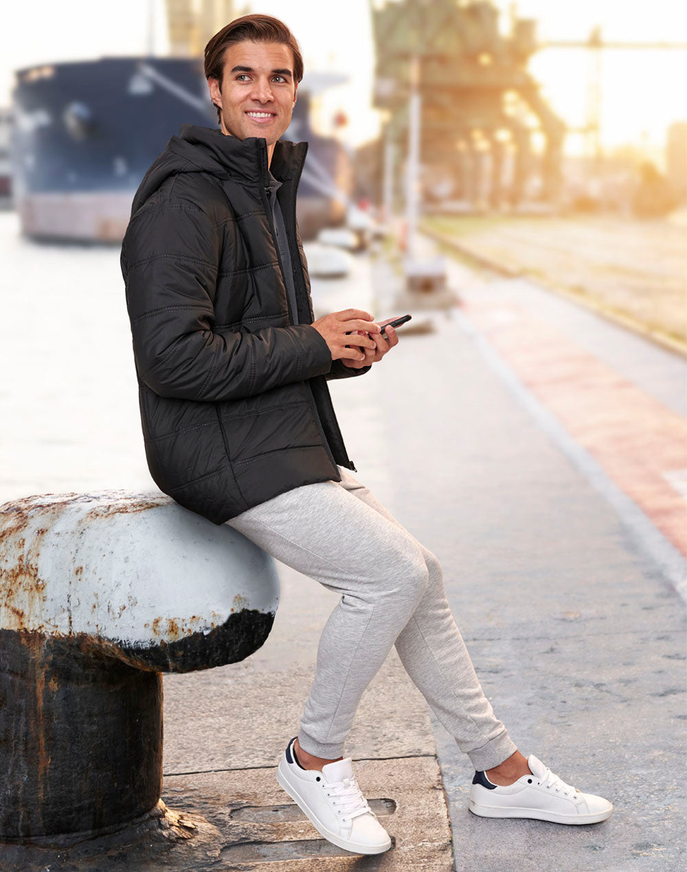 Unisex Sustainable Seamless Parka Jacket (3D Cut) - view