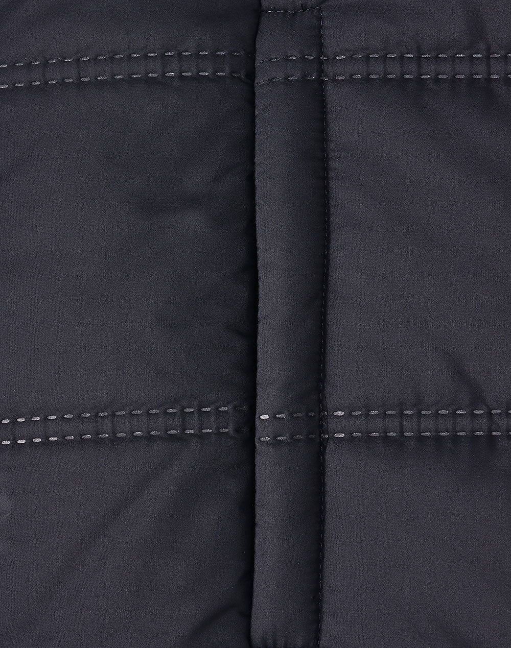 Unisex Sustainable Seamless Parka Jacket (3D Cut) - Navy - Fabric