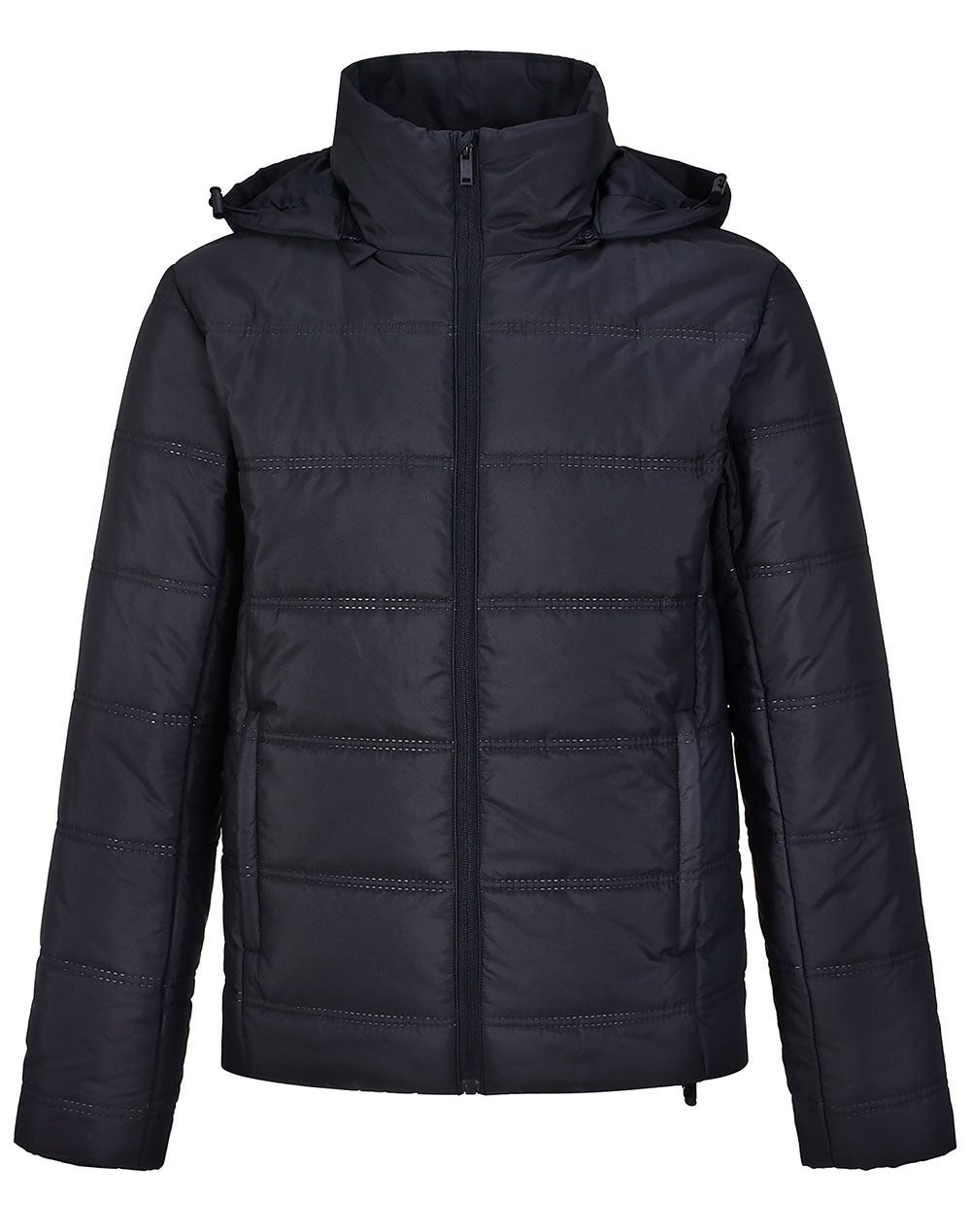 Unisex Sustainable Seamless Parka Jacket (3D Cut) - Navy - Front