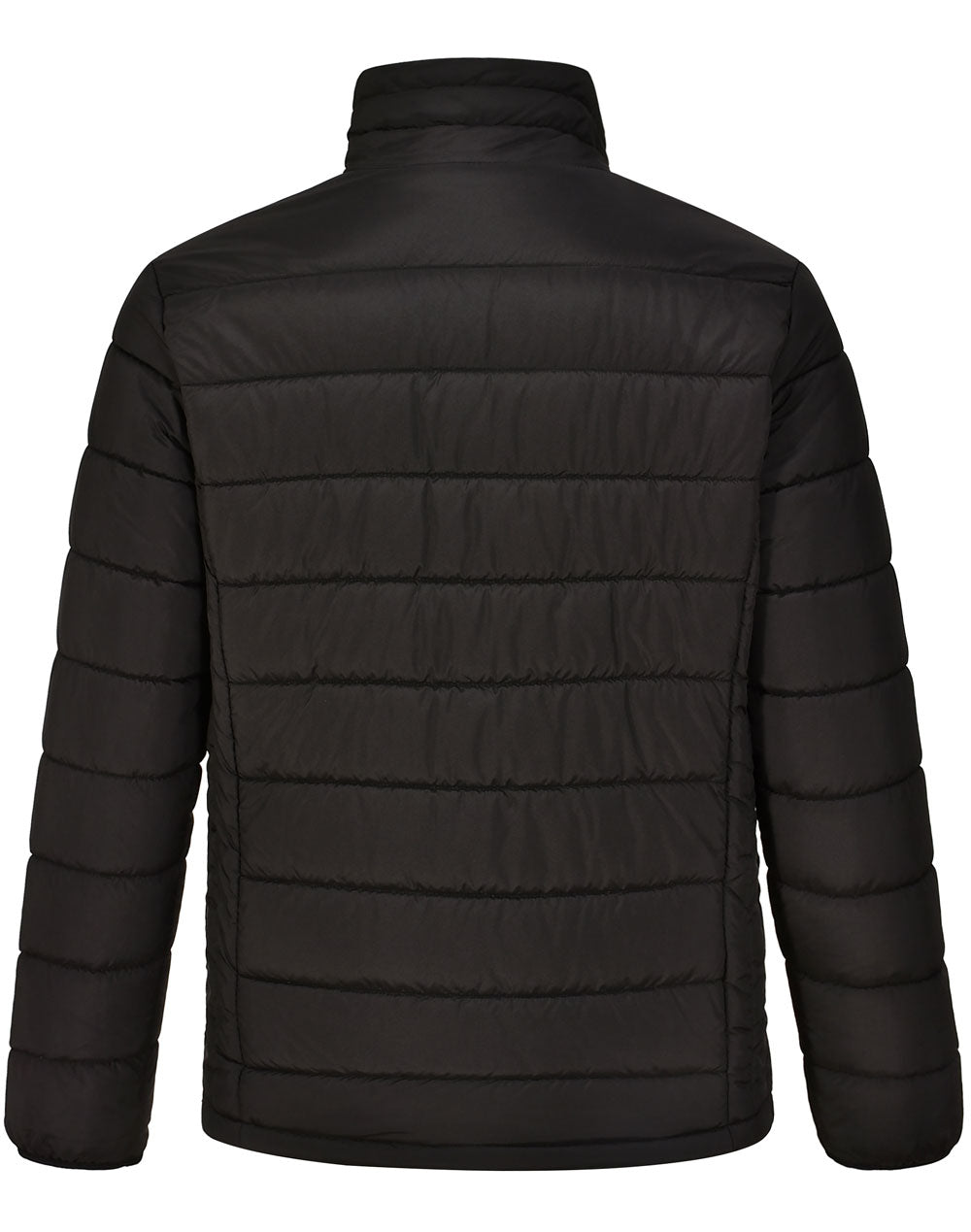 Mens Sustainable Insulated Puffer Jacket (3D Cut) - Black - Back