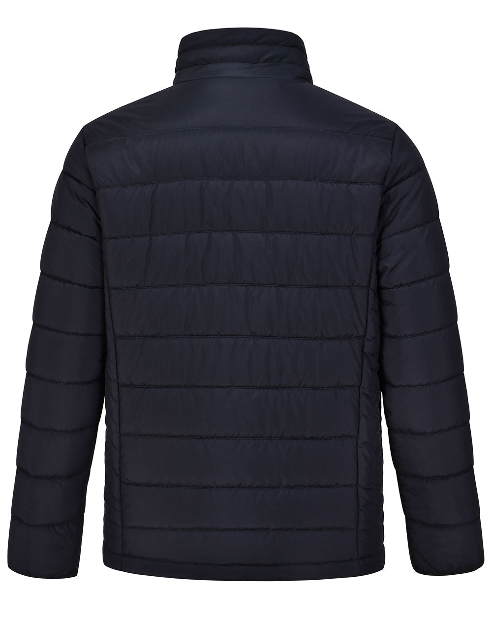 Mens Sustainable Insulated Puffer Jacket (3D Cut) - Navy - Back
