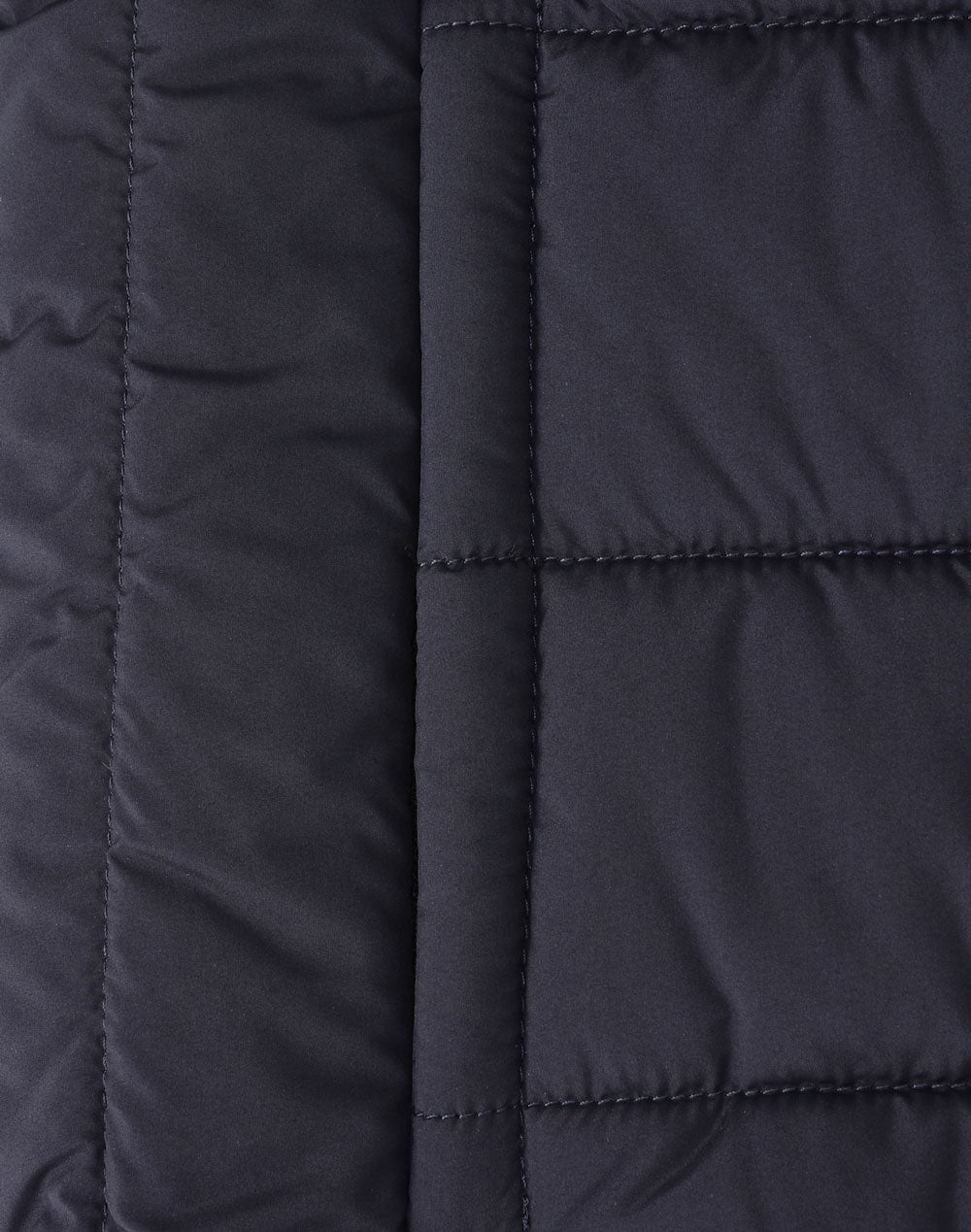 Mens Sustainable Insulated Puffer Jacket (3D Cut) - Navy - Fabric
