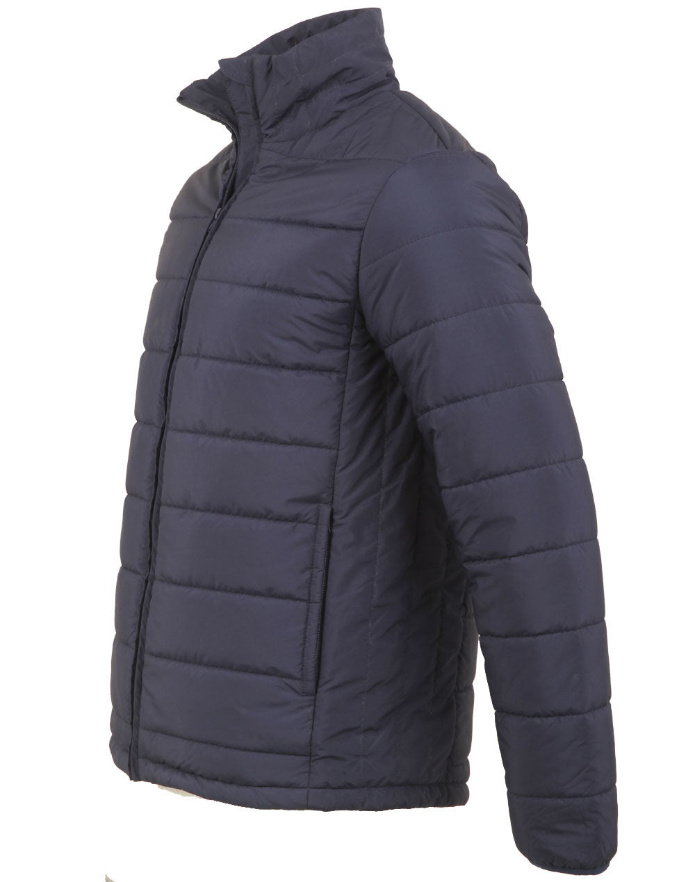 Mens Sustainable Insulated Puffer Jacket (3D Cut) - Navy - View