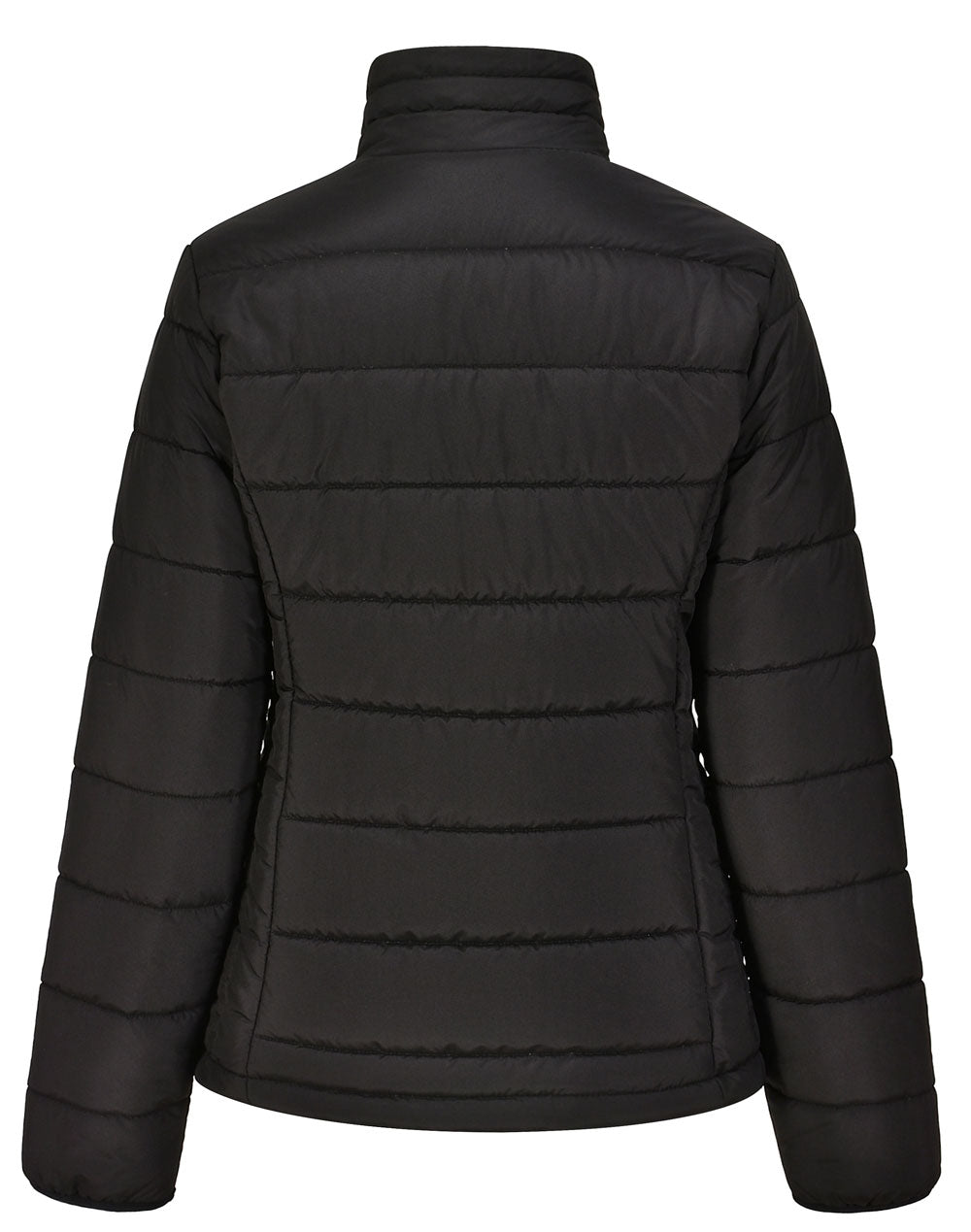 Ladies Sustainable Insulated Puffer Jacket (3D Cut) - Black - Back