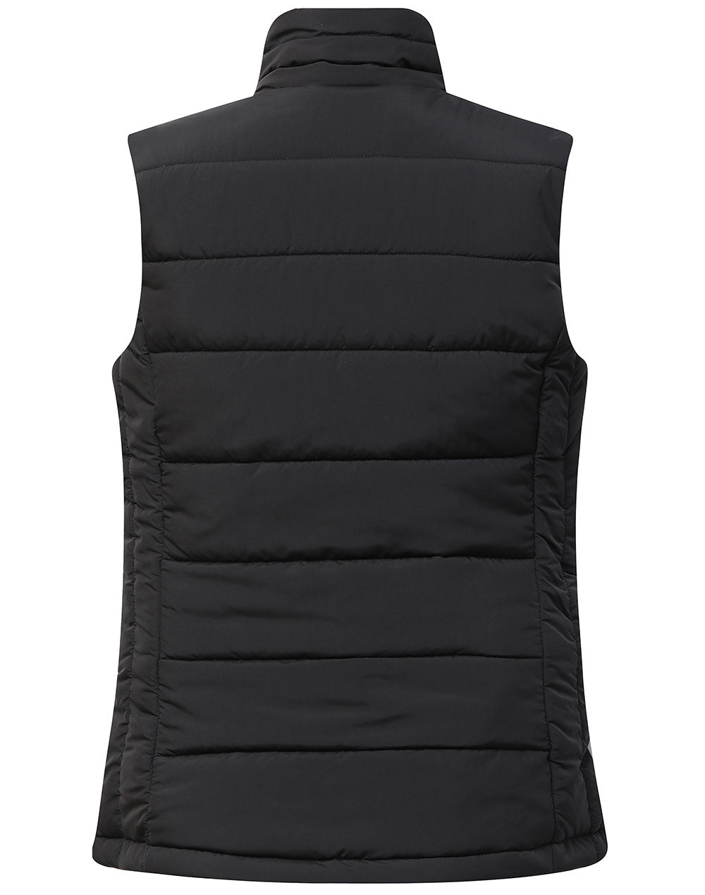 Sustainable Insulated Puffer Vest (3D Cut) Ladie's - Black - Back