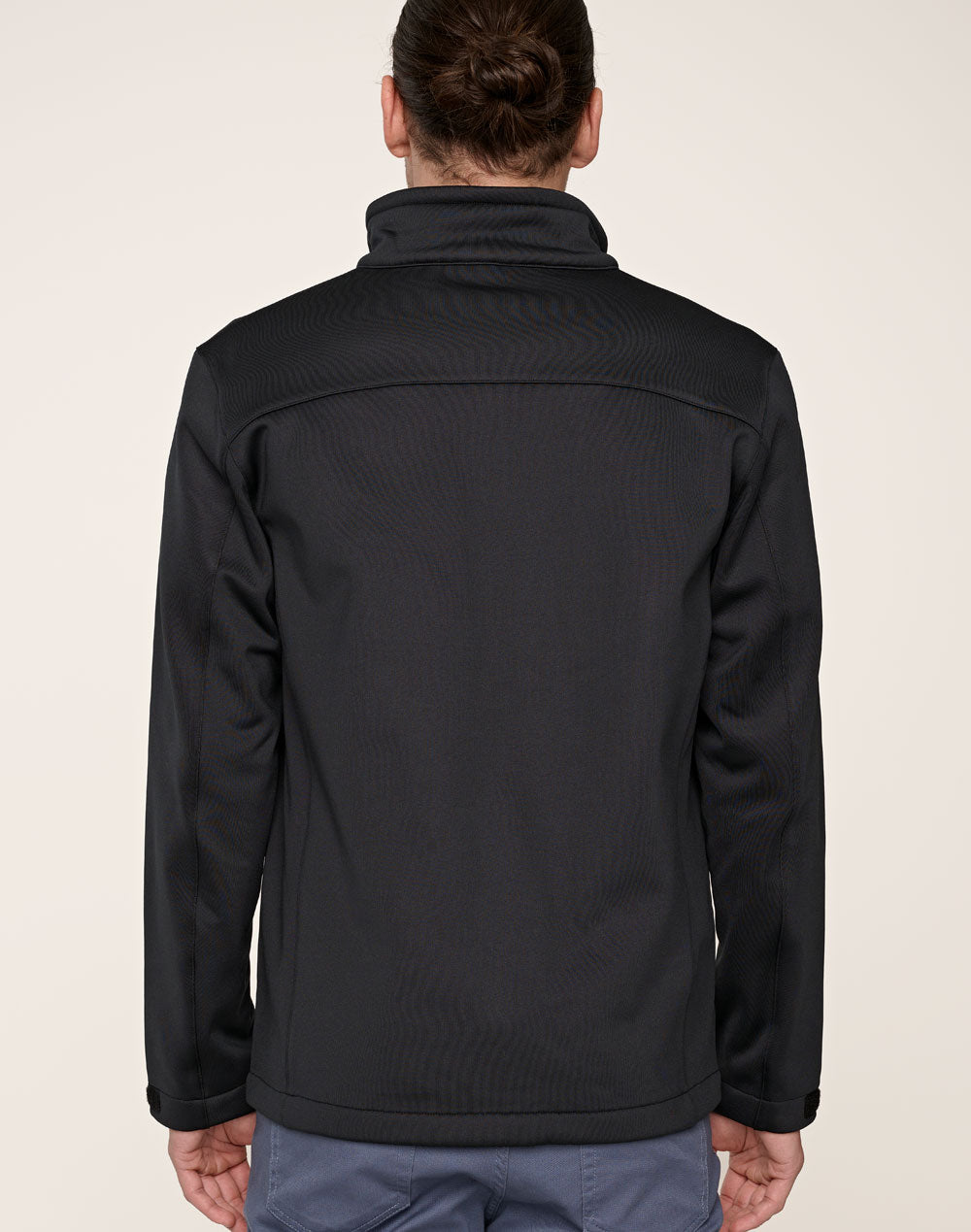 Sustainable Softshell Corporate Jacket Men's - Black - Back