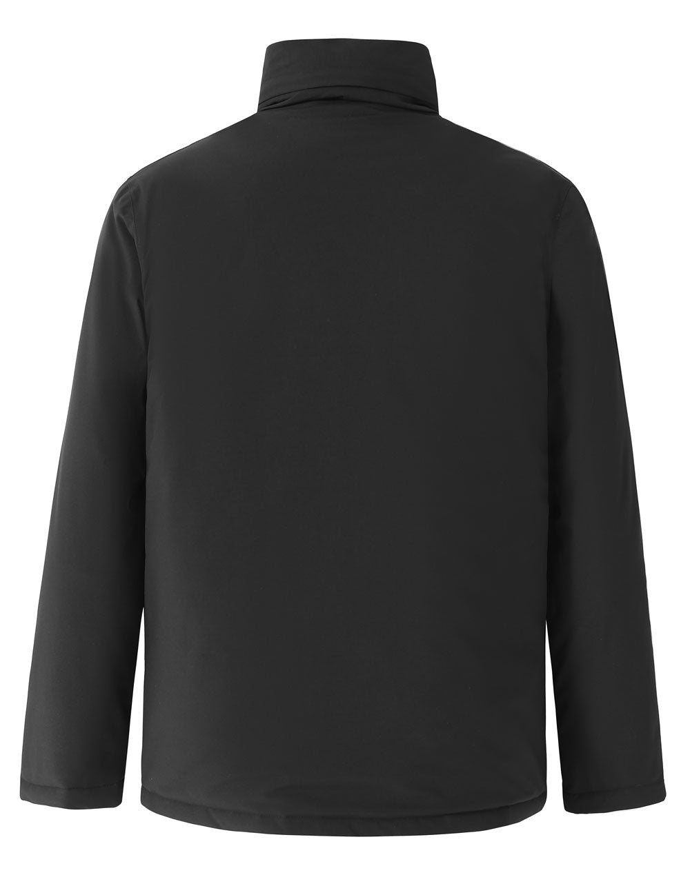 Unisex Waterproof Quilted Jacket - Black - Back