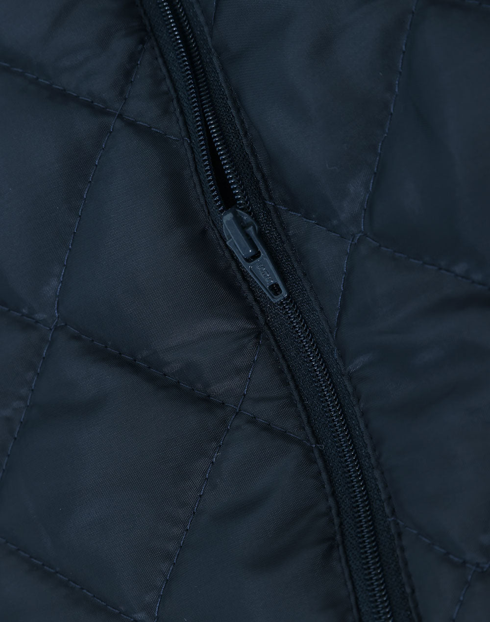 Unisex Waterproof Quilted Jacket - Navy - View