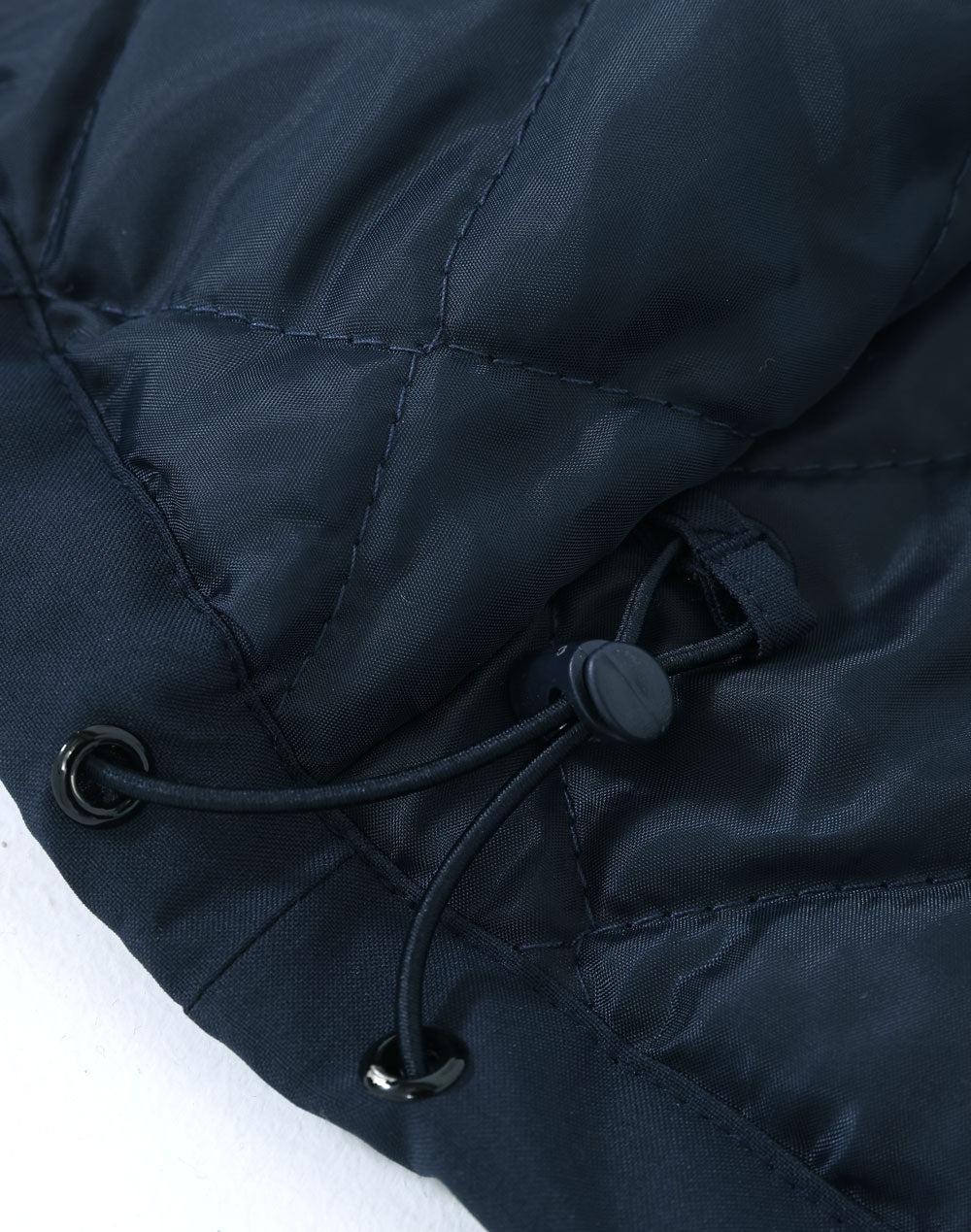 Unisex Waterproof Quilted Jacket - Navy - View