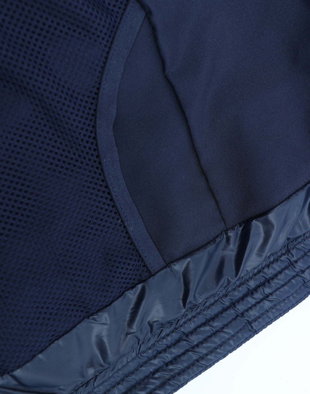 Kids Sustainable Lightweight Hooded Puffer Jacket - Navy - View