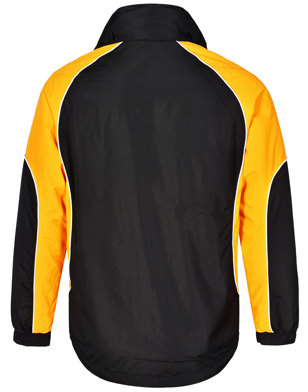 Arena Jacket Unisex - Black/White/Gold - Back