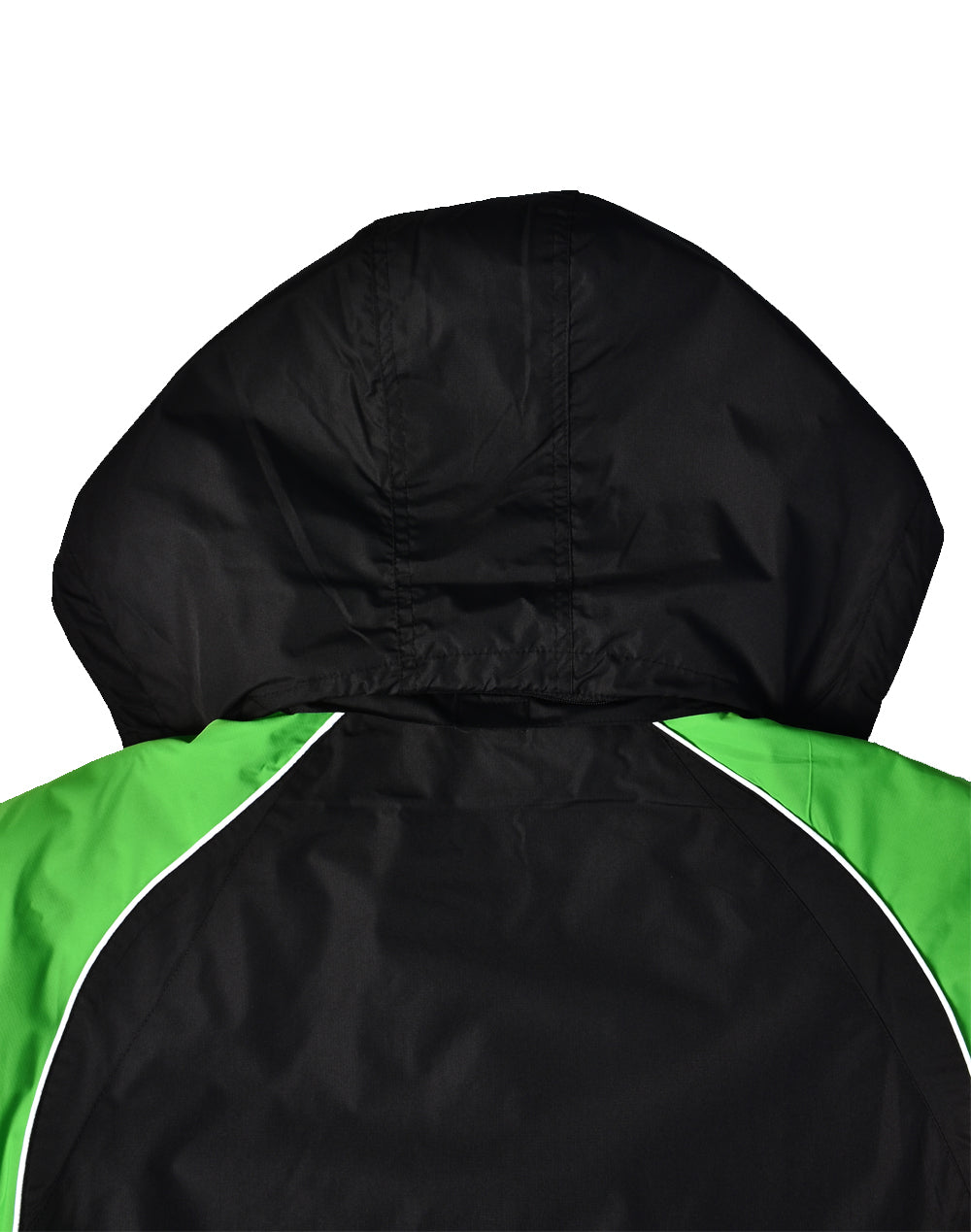 Arena Jacket Unisex - Black/White/Green - Back