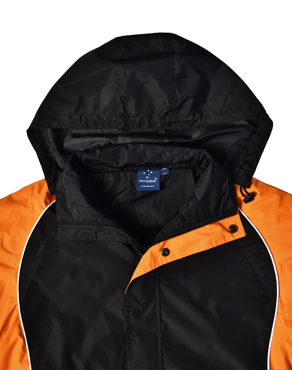 Arena Jacket Unisex - Black/White/Orange - View