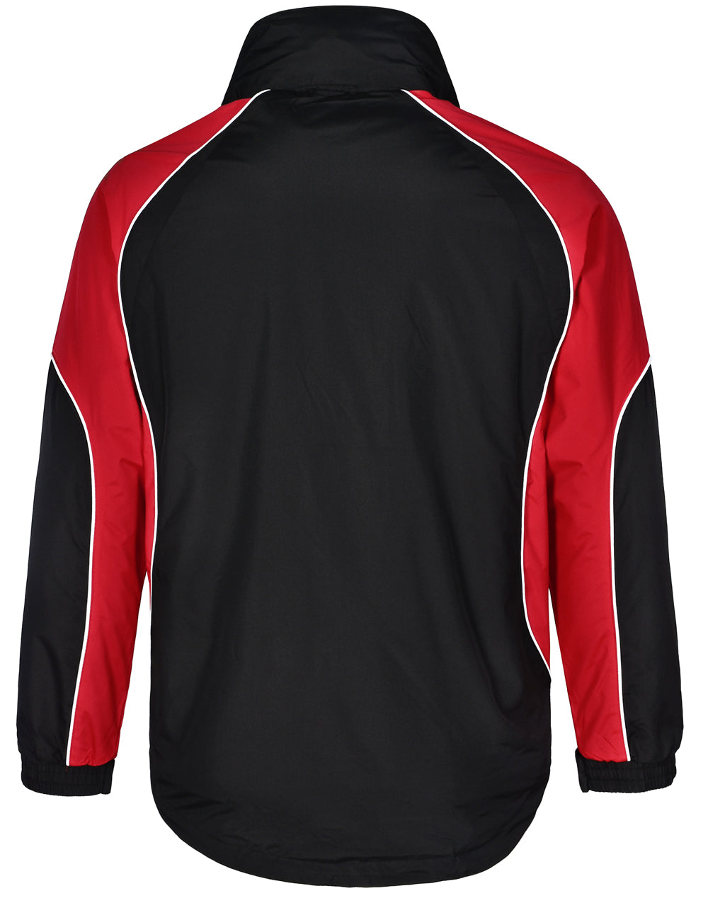 Arena Jacket Unisex - Black/White/Red - Back