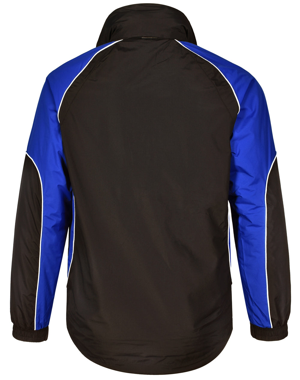 Arena Jacket Unisex - Black/White/Royal - Back