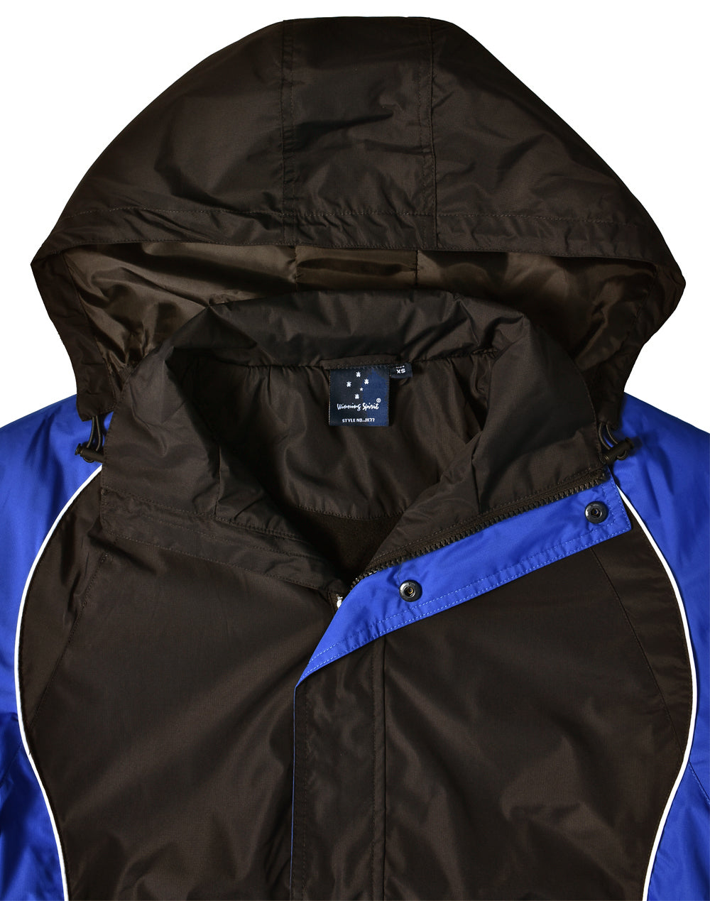 Arena Jacket Unisex - Black/White/Royal - View